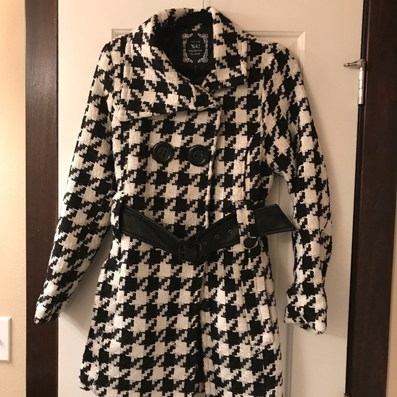 houndstooth winter coat